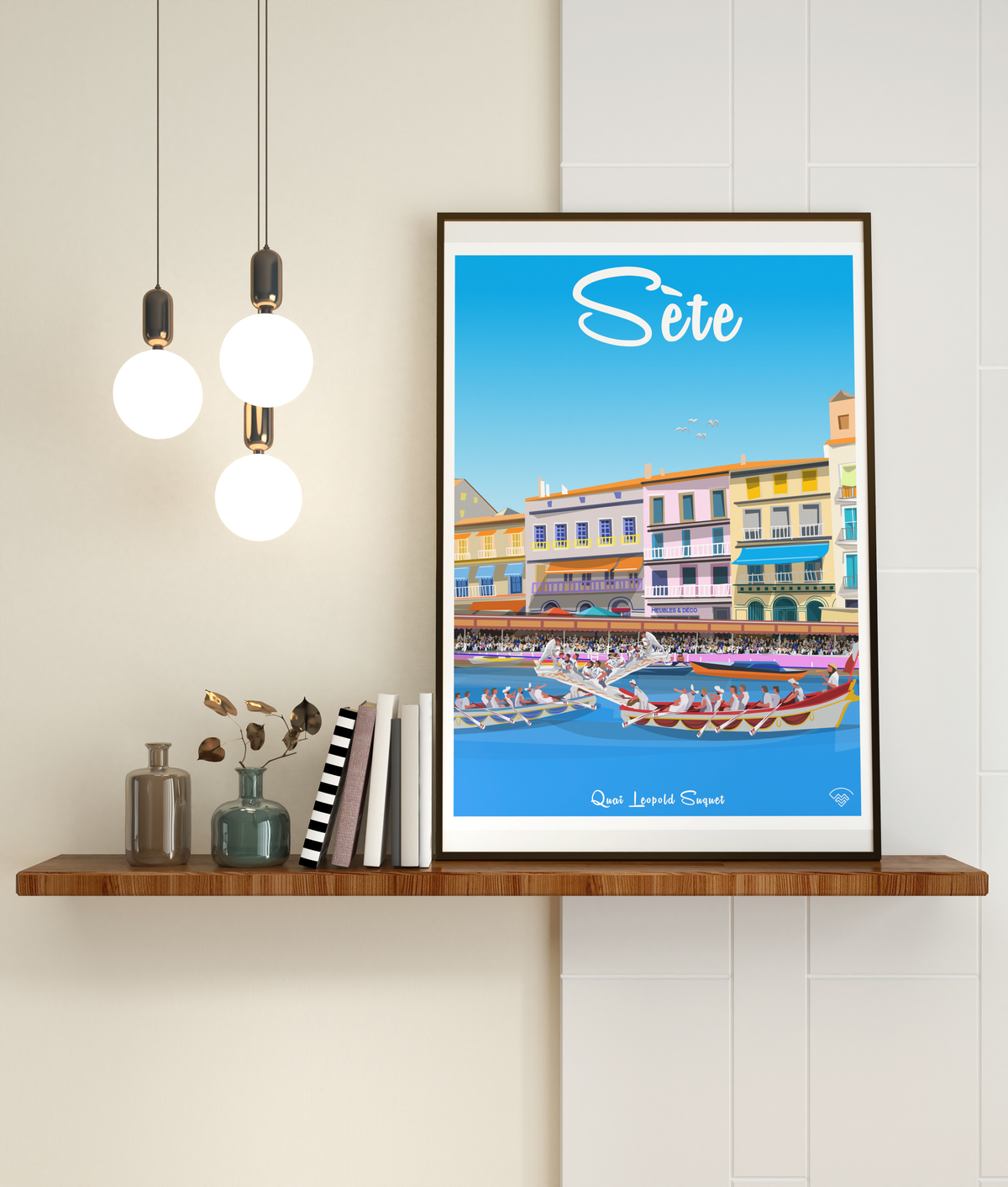 Affiche Sète - Quai Leopold Suquet