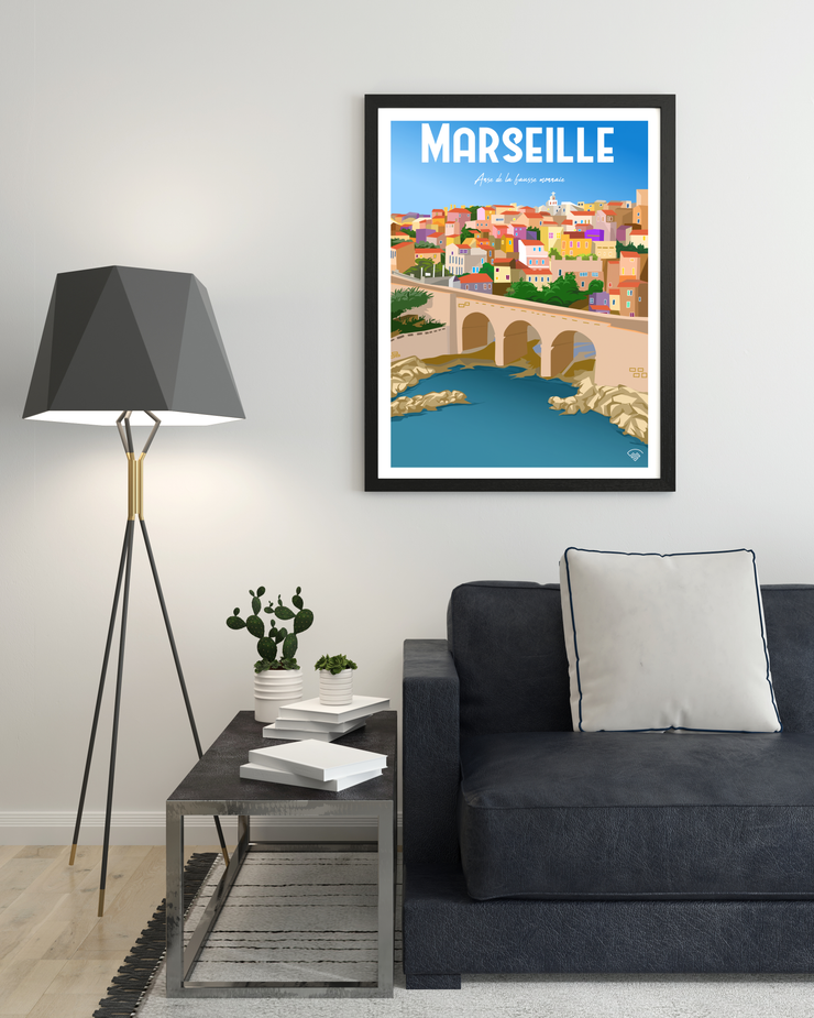 Affiche Marseille - Anse de la fausse monnaie