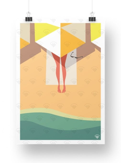Mon affiche personnalisée - La femme au parasol par Gary Godel
