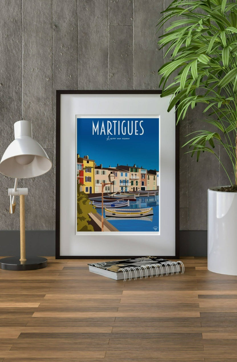 Affiche Martigues - Le miroir aux oiseaux