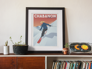 Affiche Chabanon - Skieuse