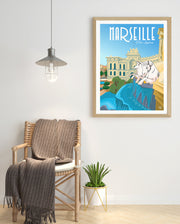 Affiche Marseille - Palais Longchamp