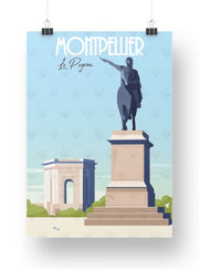 Affiche Montpellier - Le Peyrou