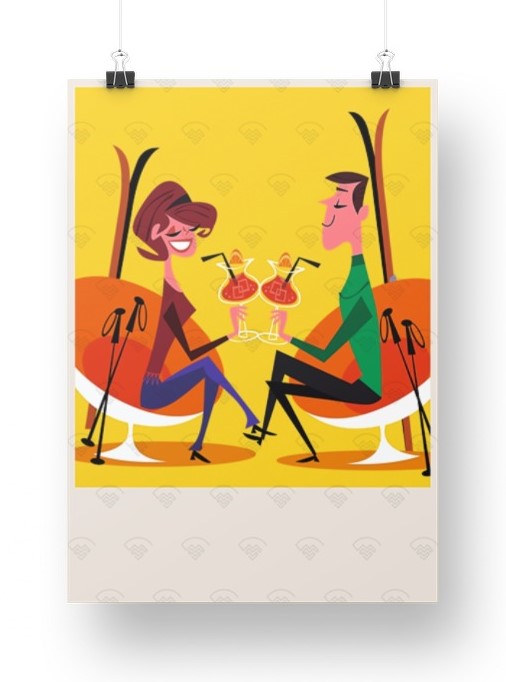 Mon affiche personnalisée - L'apero par Gary Godel