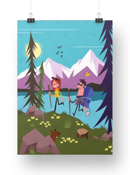 Mon affiche personnalisée - Randonnée d'été par Gary Godel