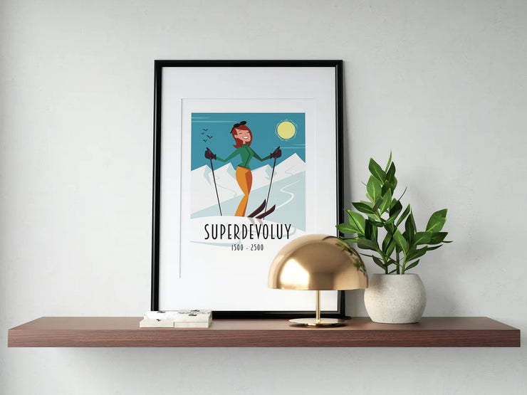Affiche Superdévoluy par Gary Godel
