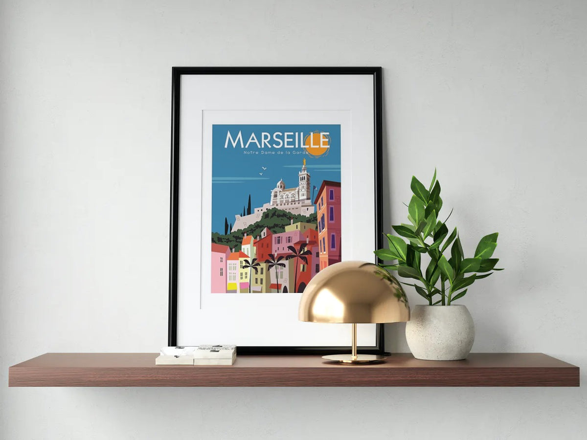 Affiche Marseille - La Bonne Mère par Gary Godel