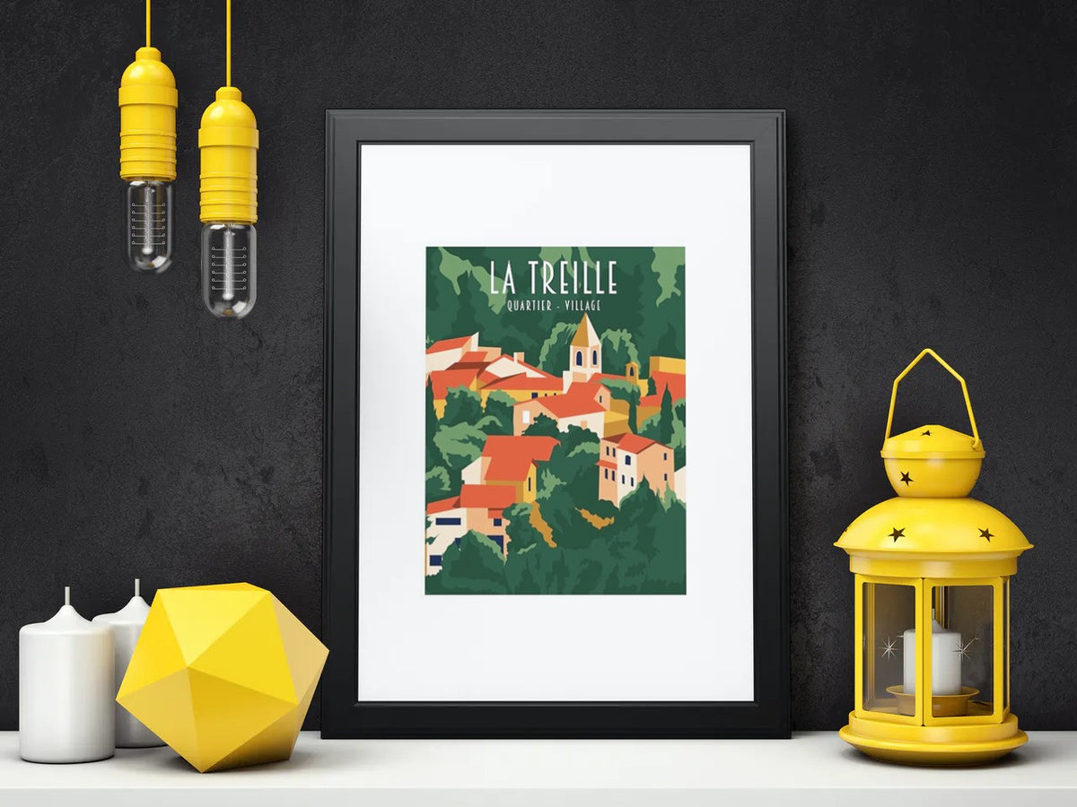 Affiche Marseille - Quartier de la Treille