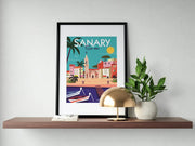 Affiche Sanary le Port par Gary Godel