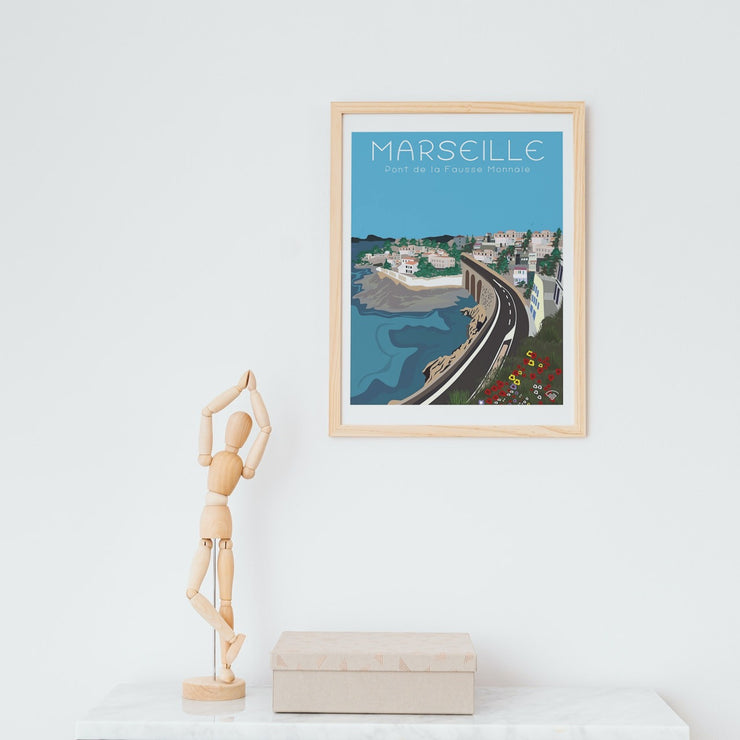 Affiche Marseille - Pont de la fausse monnaie