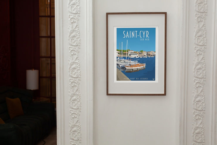 Affiche Saint-Cyr sur Mer - Vieux port des Lecques