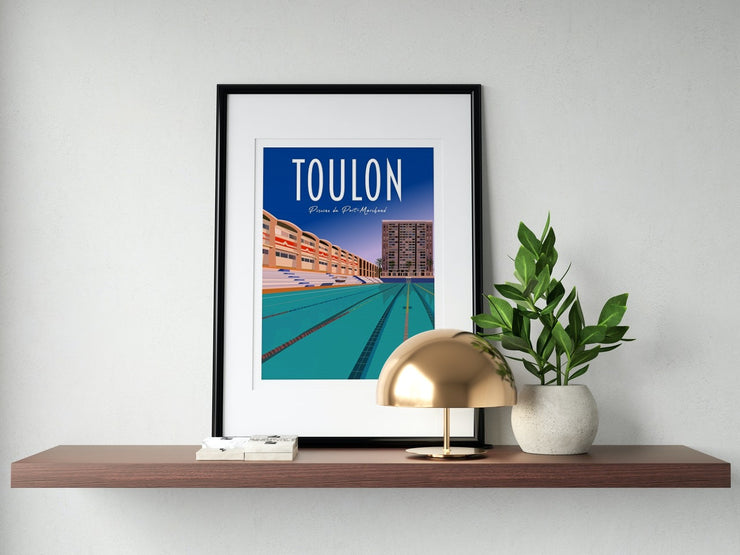 Affiche Toulon - Piscine du Port-Marchand